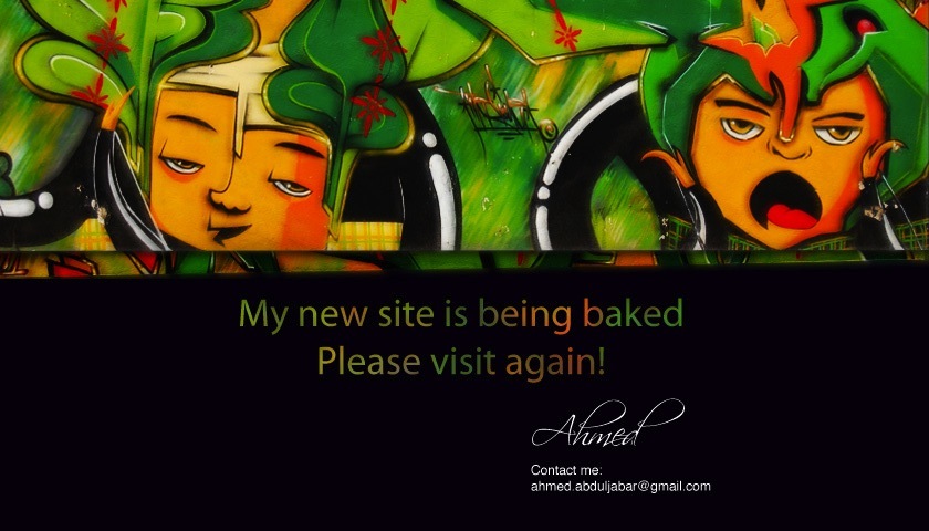 My site is being baked, Please visit again!